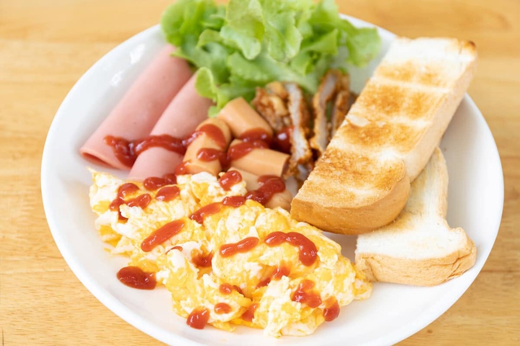 ชุดอาหารเช้า American Breakfast ร้านอรุณสวัสดิ์